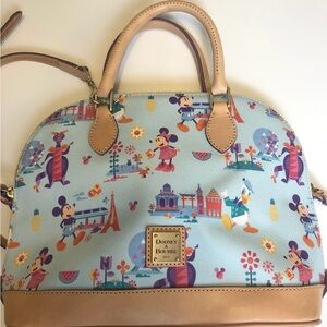 Dooney & Bourke Disney Satchel - Blue and Tan